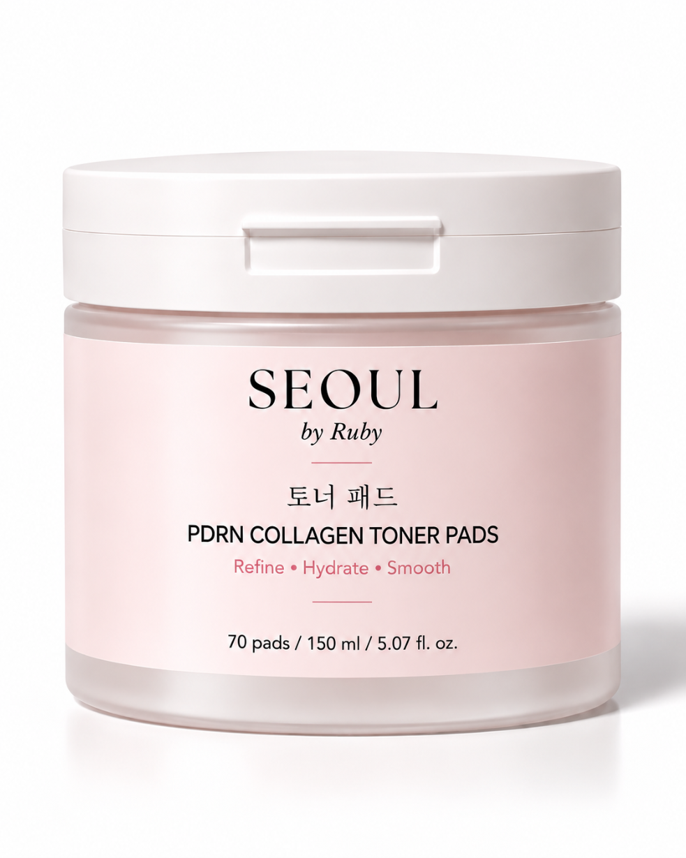 Seoul by Ruby PDRN Collagen Toner Pads, 70 Pads / 150 mL